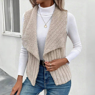 Enfärgad Avslappnad Cardigan