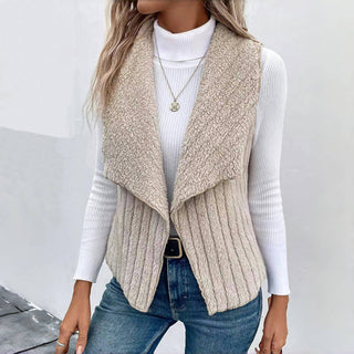 Enfärgad Avslappnad Cardigan
