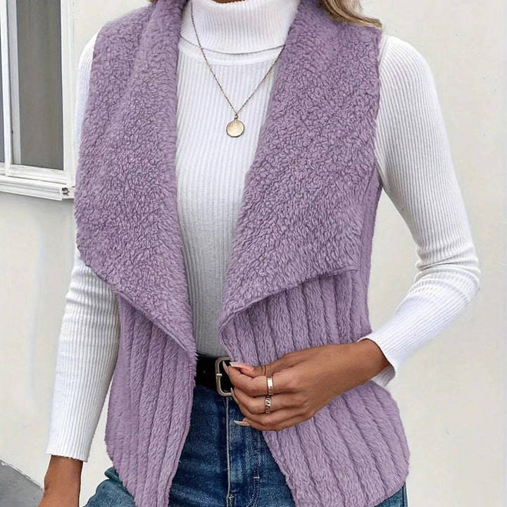 Enfärgad Avslappnad Cardigan