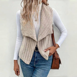 Enfärgad Avslappnad Cardigan