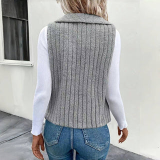 Enfärgad Avslappnad Cardigan